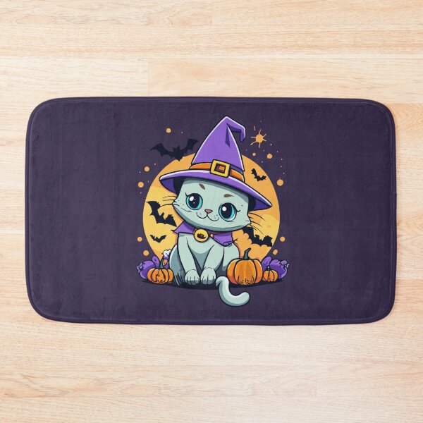 Item preview, Halloween - Cute Cartoon Witch Cat designed and sold by MrDoze.