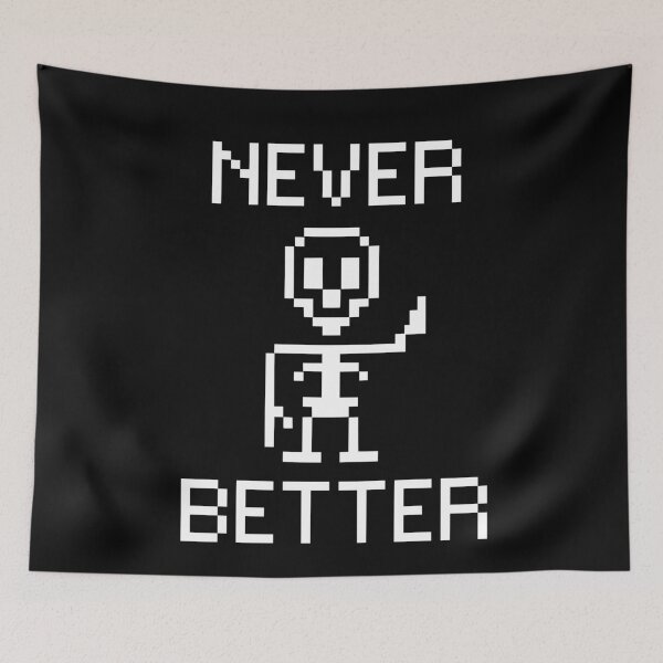 Item preview, Halloween Skull Skeleton Pixel Never Better designed and sold by Hic21.