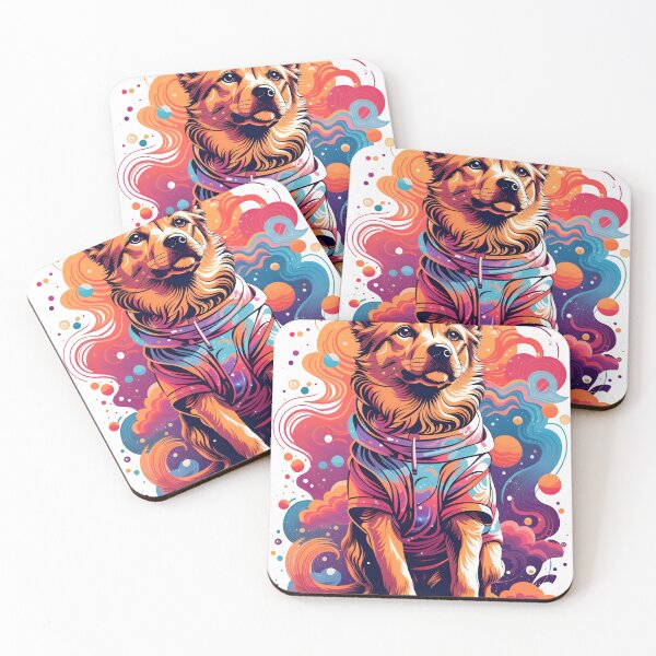 Item preview, Dog , galaxy background, space , stars ,universe designed and sold by ratchawoot.