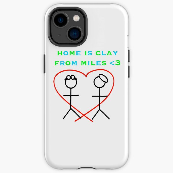 ninaheadquarters merch miles heart iPhone Tough Case