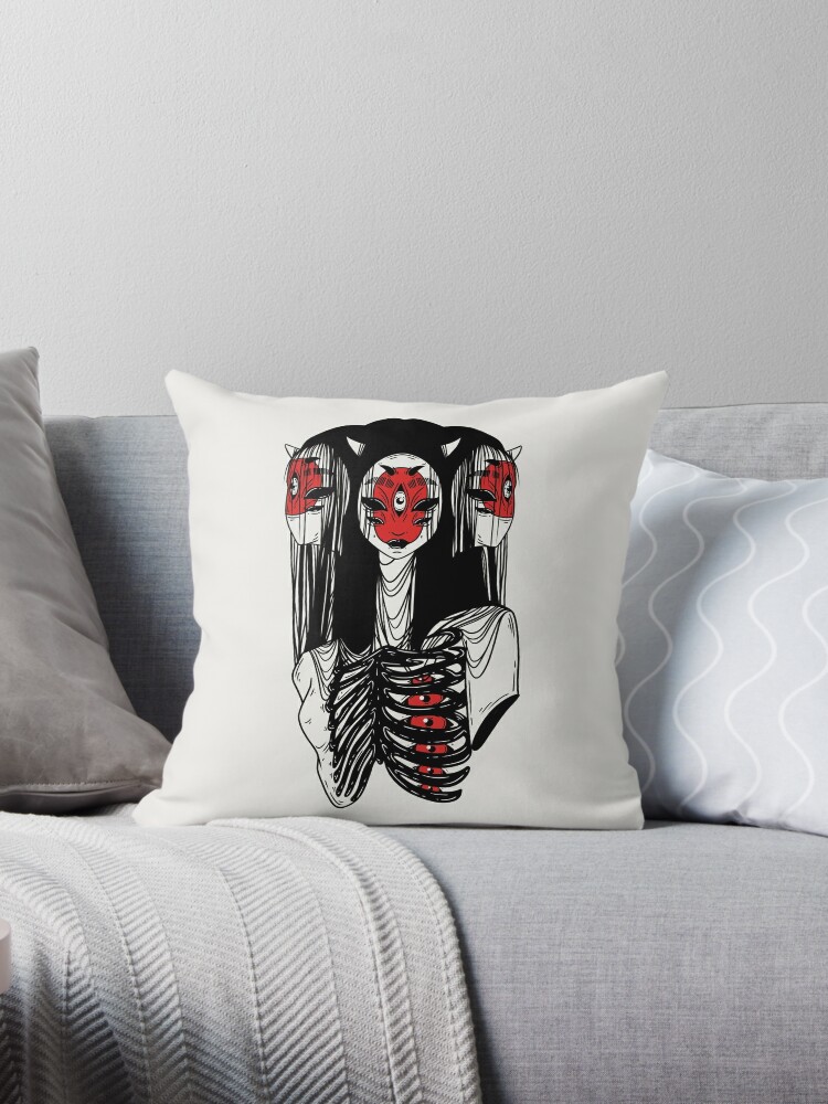 Gothic Art #5 Throw Pillow for Sale by GMXTrackMaD