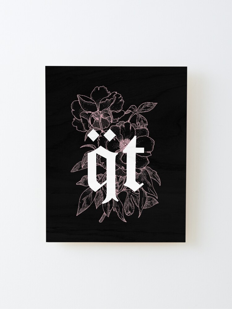 qtcinderella merch logo Mounted Print for Sale by juro-jtk-tattoo