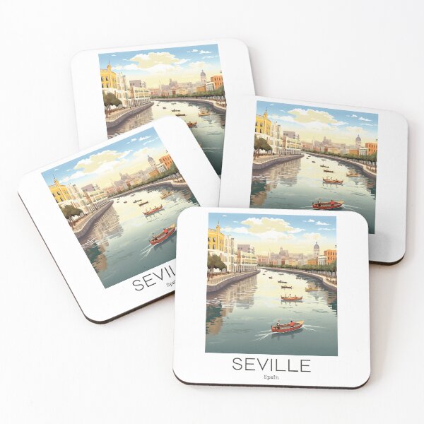 Item preview, A Vintage Travel Illustration of Seville - Spain  designed and sold by GoodOldVintage.
