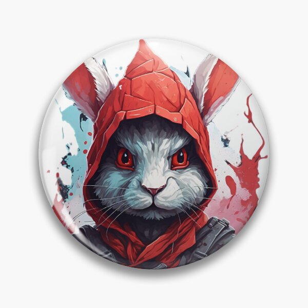 Item preview, Rabbit ninja imperial warrior 7 designed and sold by RabbitPrints.