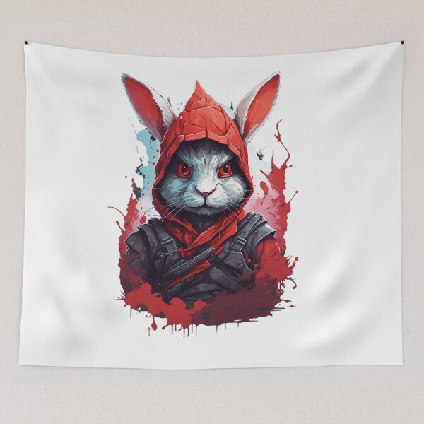 Item preview, Rabbit ninja imperial warrior 7 designed and sold by RabbitPrints.