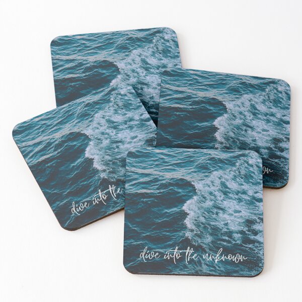 Item preview, Dive into unknown sea and inspiration quote designed and sold by Abbara.