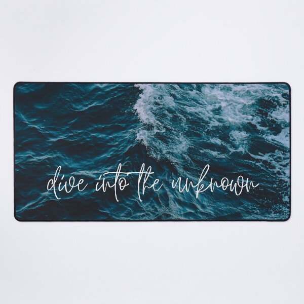 Item preview, Dive into unknown sea and inspiration quote designed and sold by Abbara.