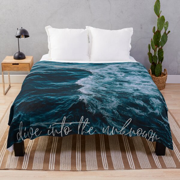 Item preview, Dive into unknown sea and inspiration quote designed and sold by Abbara.