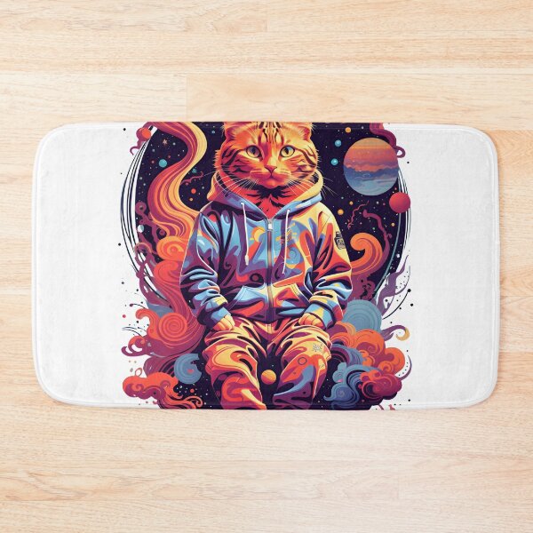 Item preview, cat , galaxy background, space , stars ,universe designed and sold by ratchawoot.