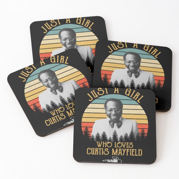 Item preview, Just A Girl Who Loves Curtis music Mayfield designed and sold by KMAArtStore.