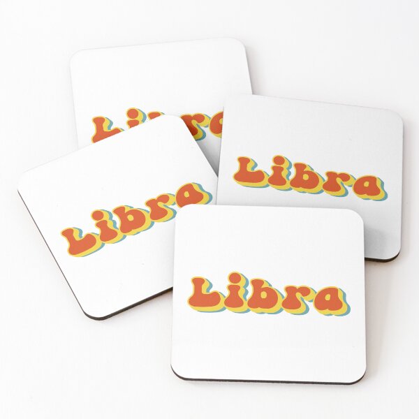 Aperçu de l'œuvre Groovy Libra Zodiac Typography créée et vendue par JAG2B.