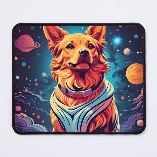 Item preview, Dog , galaxy background, space , stars ,universe designed and sold by ratchawoot.