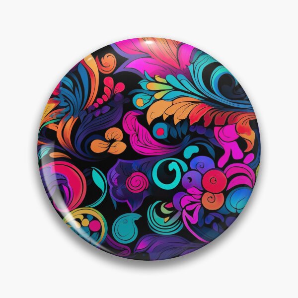 Item preview, Retro design with flower power motifs that is inspired by psychedelic art designed and sold by Pflugart.