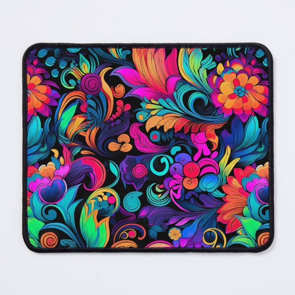 Item preview, Retro design with flower power motifs that is inspired by psychedelic art designed and sold by Pflugart.