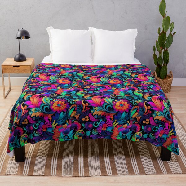 Item preview, Retro design with flower power motifs that is inspired by psychedelic art designed and sold by Pflugart.