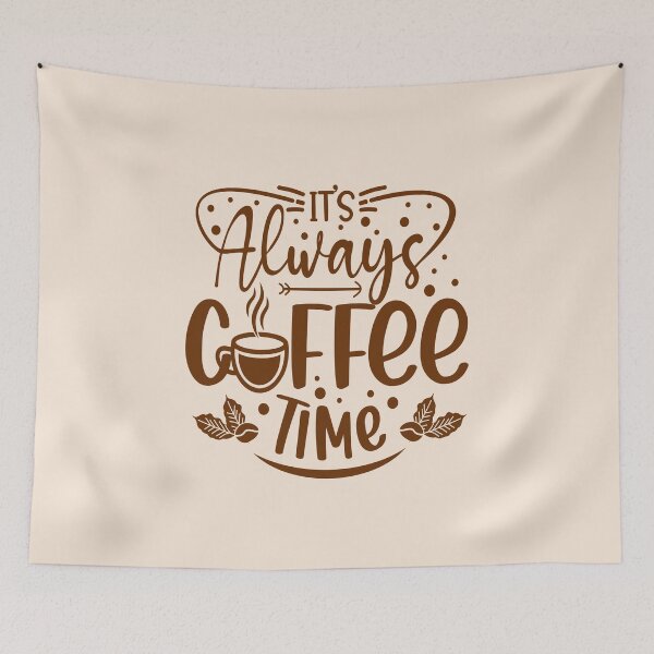 Item preview, always coffee time designed and sold by BookishSpace1.