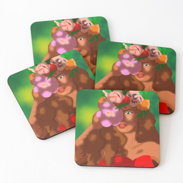 Item preview, Vahiné with flowers in the sun designed and sold by Margatelier.