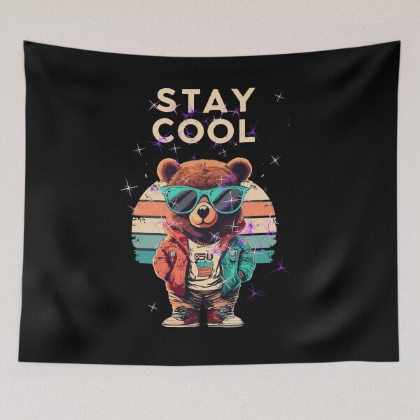 Item preview, Cool Retro 3D Graffiti Bear designed and sold by Vo0do0oo.