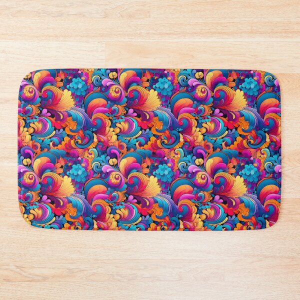 Item preview, Retro design with flower power motifs that is inspired by psychedelic art designed and sold by Pflugart.