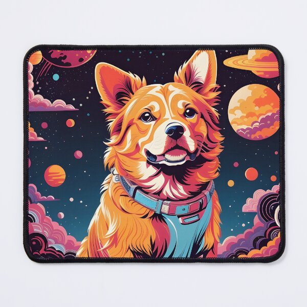 Item preview, Dog , galaxy background, space , stars ,universe designed and sold by ratchawoot.