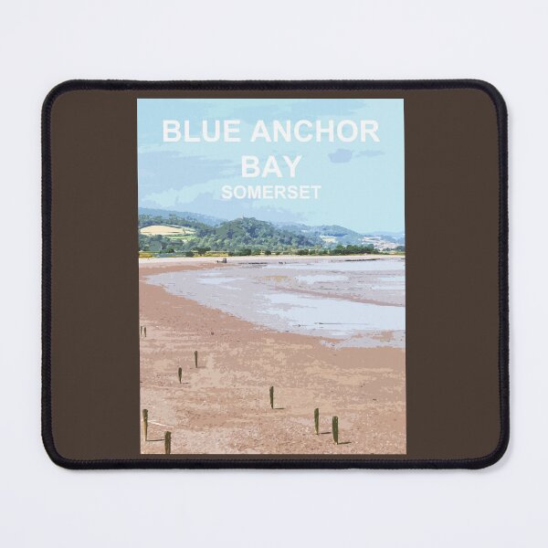 Item preview, Blue Anchor Bay Somerset. Minehead. Travel location poster designed and sold by BarbaraGlebska.