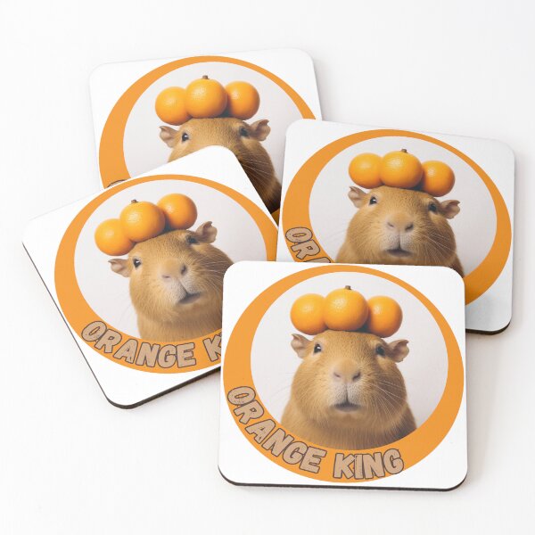 Item preview, Orange King Capybara designed and sold by GoblinForge.
