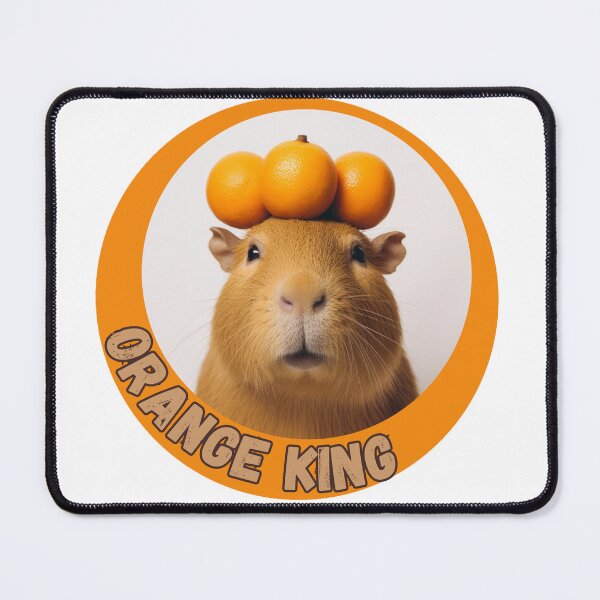 Item preview, Orange King Capybara designed and sold by GoblinForge.