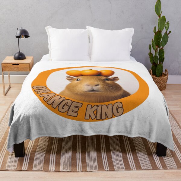 Item preview, Orange King Capybara designed and sold by GoblinForge.