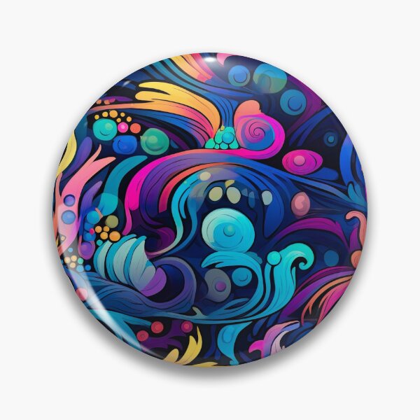 Item preview, Retro design with flower power motifs that is inspired by psychedelic art designed and sold by Pflugart.