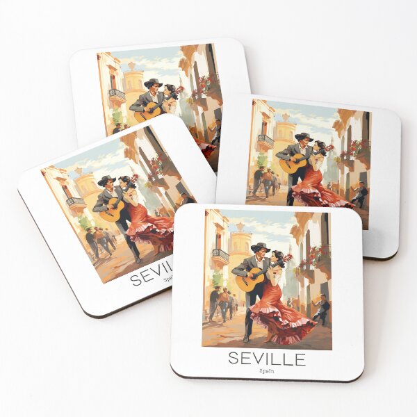 Item preview, A Vintage Travel Illustration of Seville - Spain  designed and sold by GoodOldVintage.