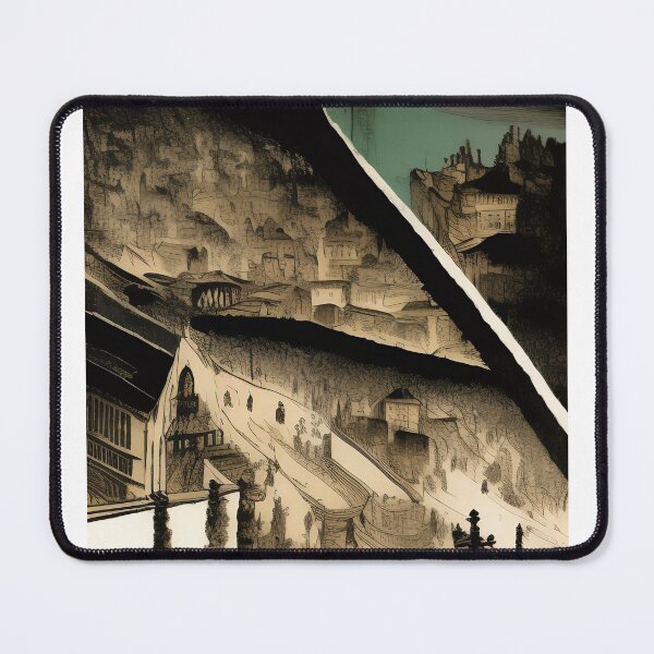 Item preview, City of the Mountain Pyramid: A Majestic Urban Oasis designed and sold by ArtBuySell.