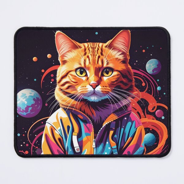 Item preview, cat , galaxy background, space , stars ,universe designed and sold by ratchawoot.