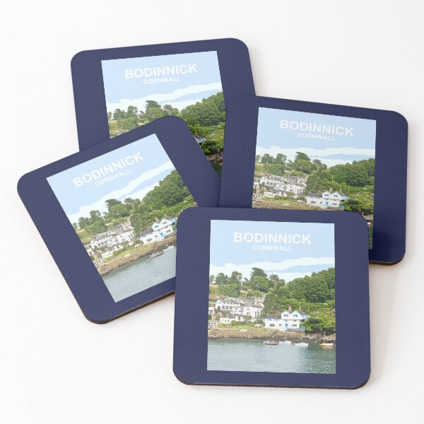 Item preview, Bodinnick, Fowey Cornwall. Cornish Travel location poster designed and sold by BarbaraGlebska.