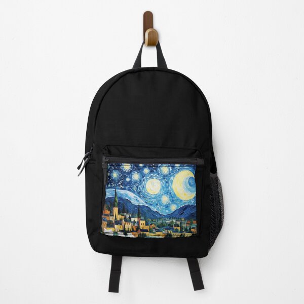Item preview, Cat Van gogh Inspired Starry Night Painting for Van gogh Lovers designed and sold by Vangoholic.