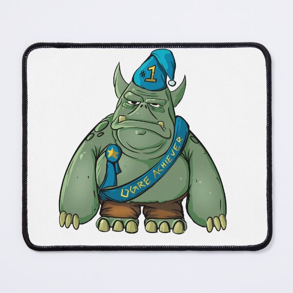 Item preview, Ogre Achiever (Over Achiever) - funny hardhat sticker designed and sold by Gigglefactory.