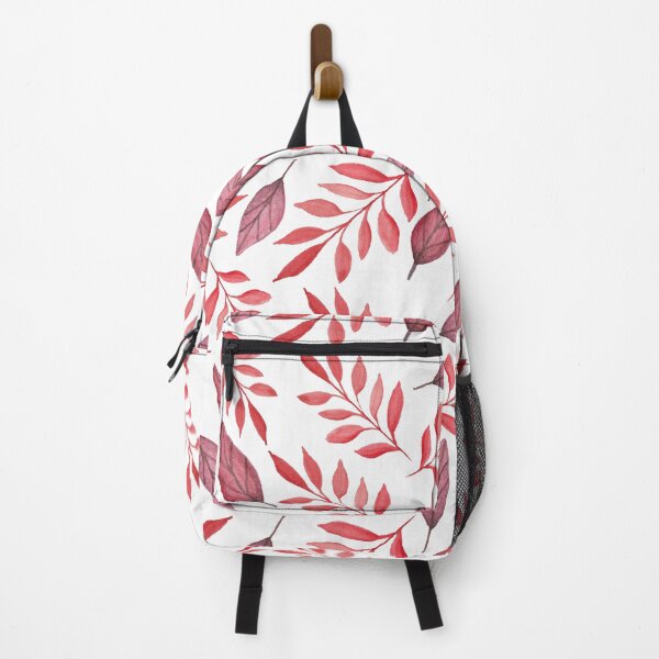 Item preview, Shades of red leaves pattern designed and sold by AFJ-Creative.