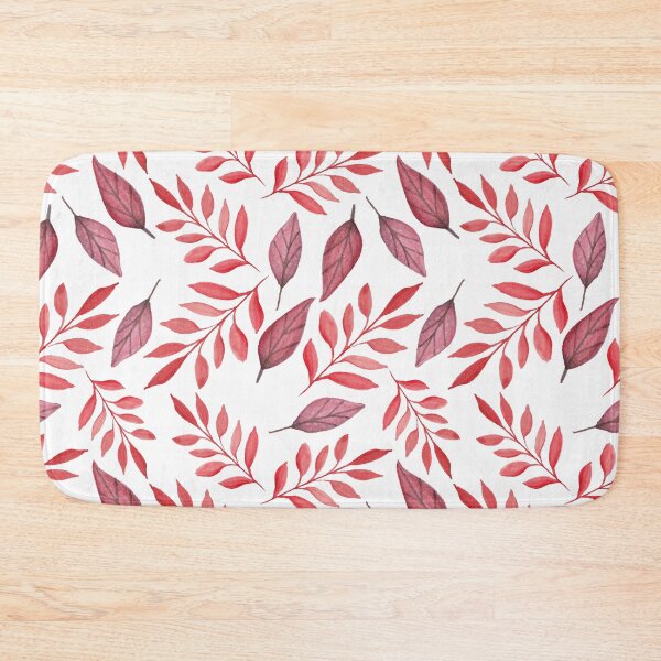 Item preview, Shades of red leaves pattern designed and sold by AFJ-Creative.
