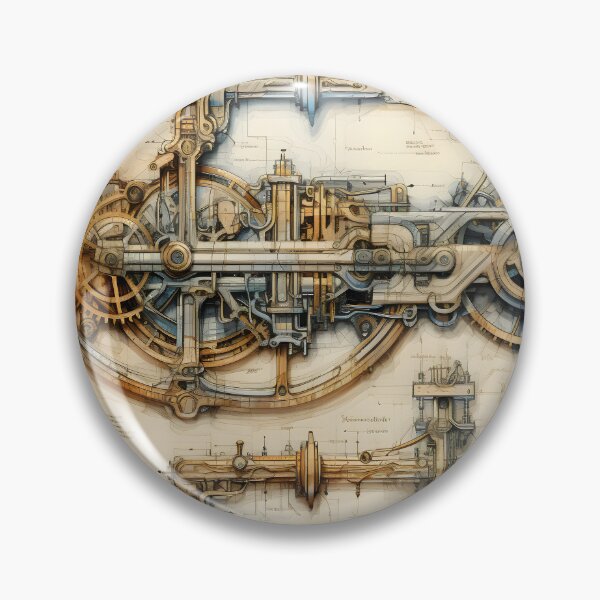 Item preview, Intricate Machine Blueprint designed and sold by dcrc.