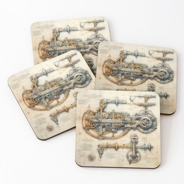 Item preview, Intricate Machine Blueprint designed and sold by dcrc.