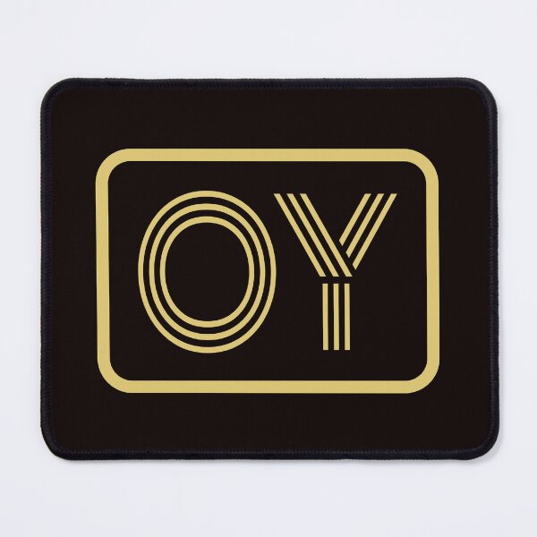 Item preview, OY Initials Gold Geometric Letters designed and sold by Jeallan Designs.