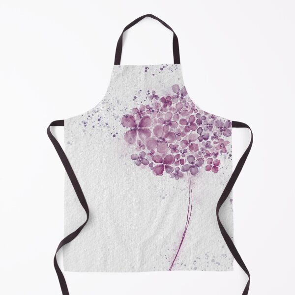 Item preview, Maroon Hydrangea watercolour flower designed and sold by CindyGetsArty.