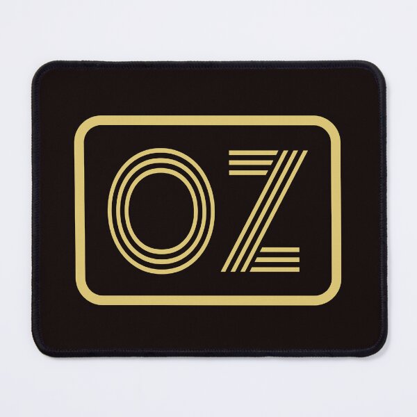Item preview, OZ Initials Gold Geometric Letters designed and sold by Jeallan Designs.
