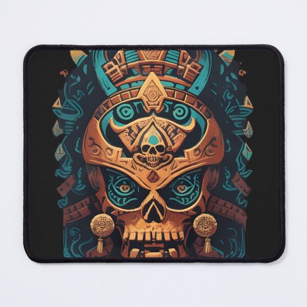 Item preview, Mayan Skull Mask Warrior Ancient Mexican Civilization King designed and sold by Stefan Ivanov.