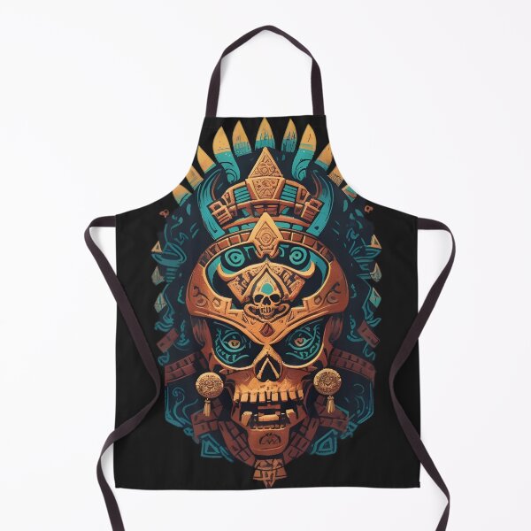 Item preview, Mayan Skull Mask Warrior Ancient Mexican Civilization King designed and sold by Stefan Ivanov.