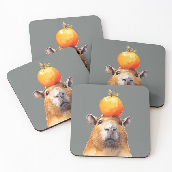 Item preview, Capybara with Orange designed and sold by GoblinForge.