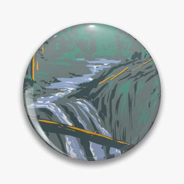 Item preview, Sol Duc Falls on Soleduck River Olympic National Park Washington State WPA Poster Art designed and sold by patrimonio.
