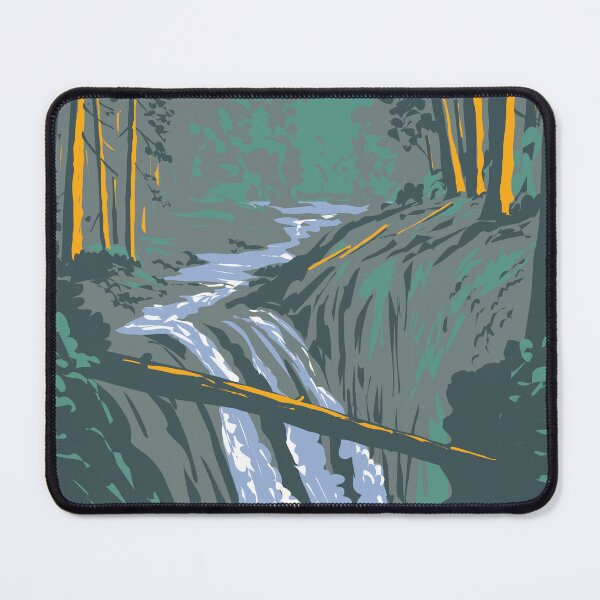 Item preview, Sol Duc Falls on Soleduck River Olympic National Park Washington State WPA Poster Art designed and sold by patrimonio.