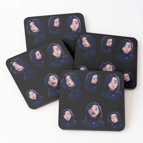 Item preview, Cute Girl Negative Emotion Sticker Pack for Laptops and Hydroflasks by Zeesdesign on Redbubble copy designed and sold by ZEESDESIGN.