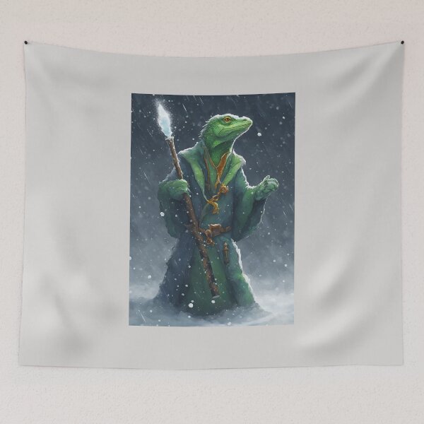 Item preview, Lizard Wizard in a Blizzard designed and sold by AMERICANCHEEZ.