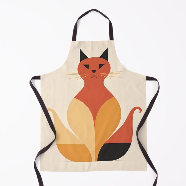Item preview, cat in the style of figurative minimalism warm colors designed and sold by Autaporn199.